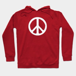 Classic Retro 80's Peace Symbol Hoodie